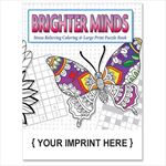SCS2125 Adult Coloring and Large Print Puzzle Book With Custom Imprint